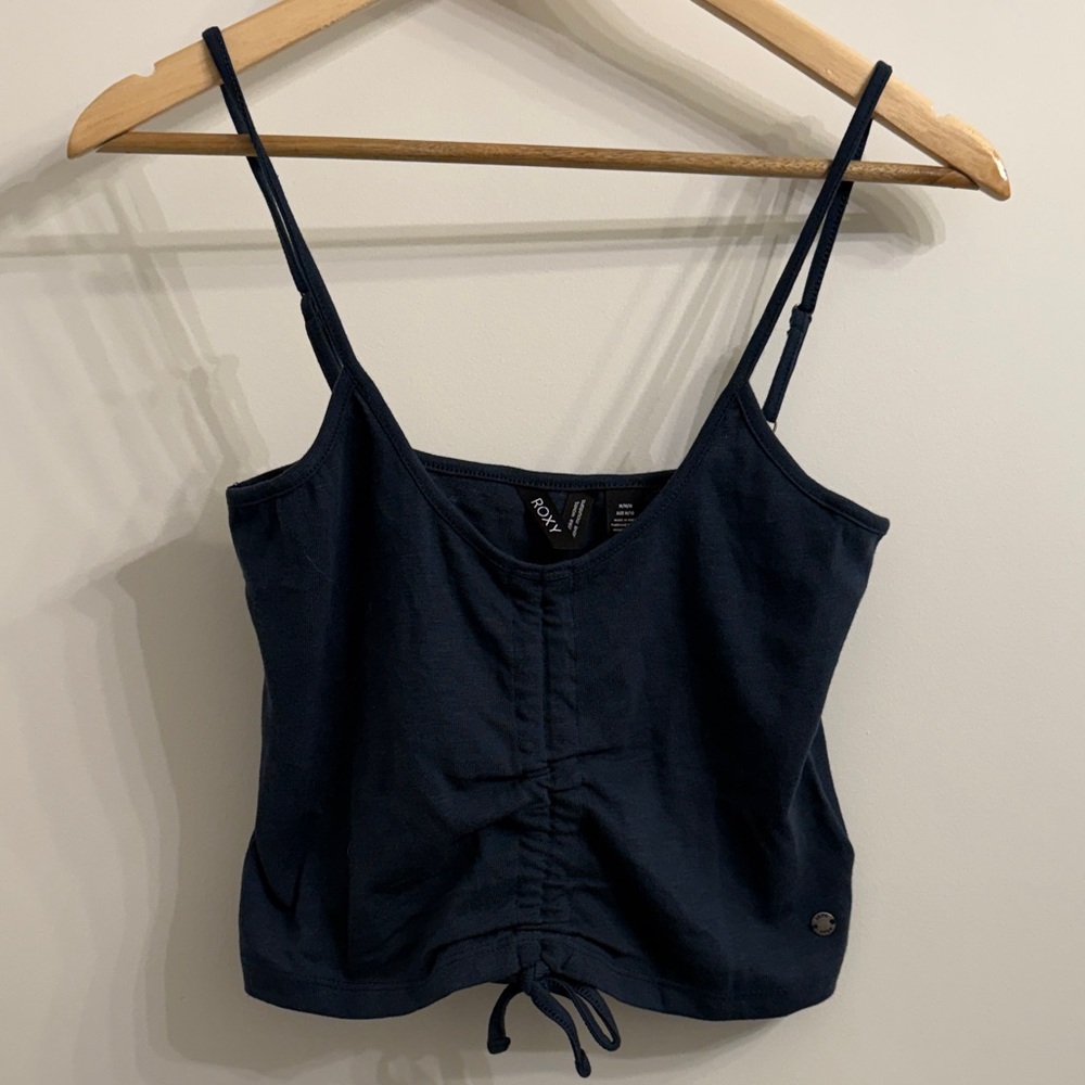 ❤️NWOT Roxy cropped tank w/ scrunch/tie